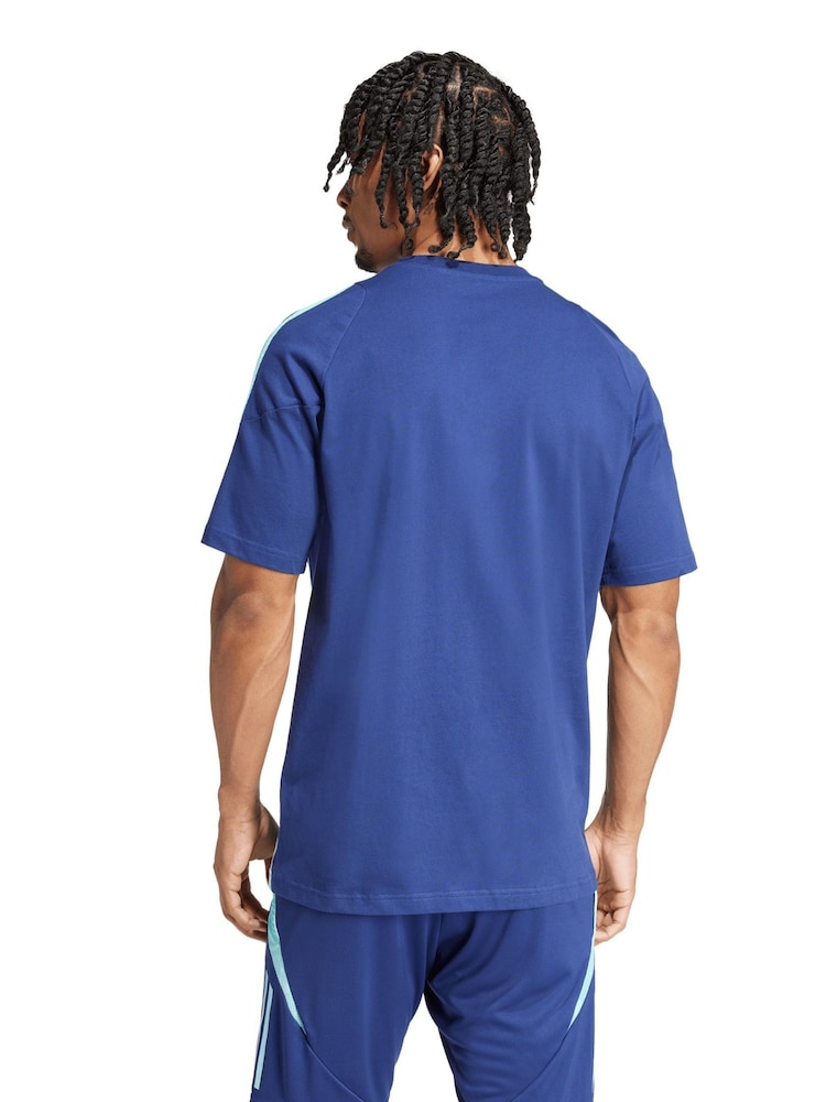 adidas Blue 100% Cotton Arsenal Training T-Shirt - Image 2 of 4
