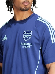 adidas Blue 100% Cotton Arsenal Training T-Shirt - Image 3 of 4
