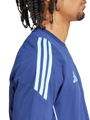 adidas Blue 100% Cotton Arsenal Training T-Shirt - Image 4 of 4