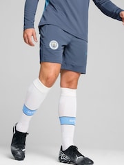 Puma Blue Manchester City Training Shorts - Image 1 of 3