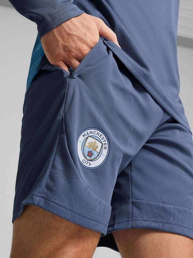 Puma Blue Manchester City Training Shorts - Image 3 of 3