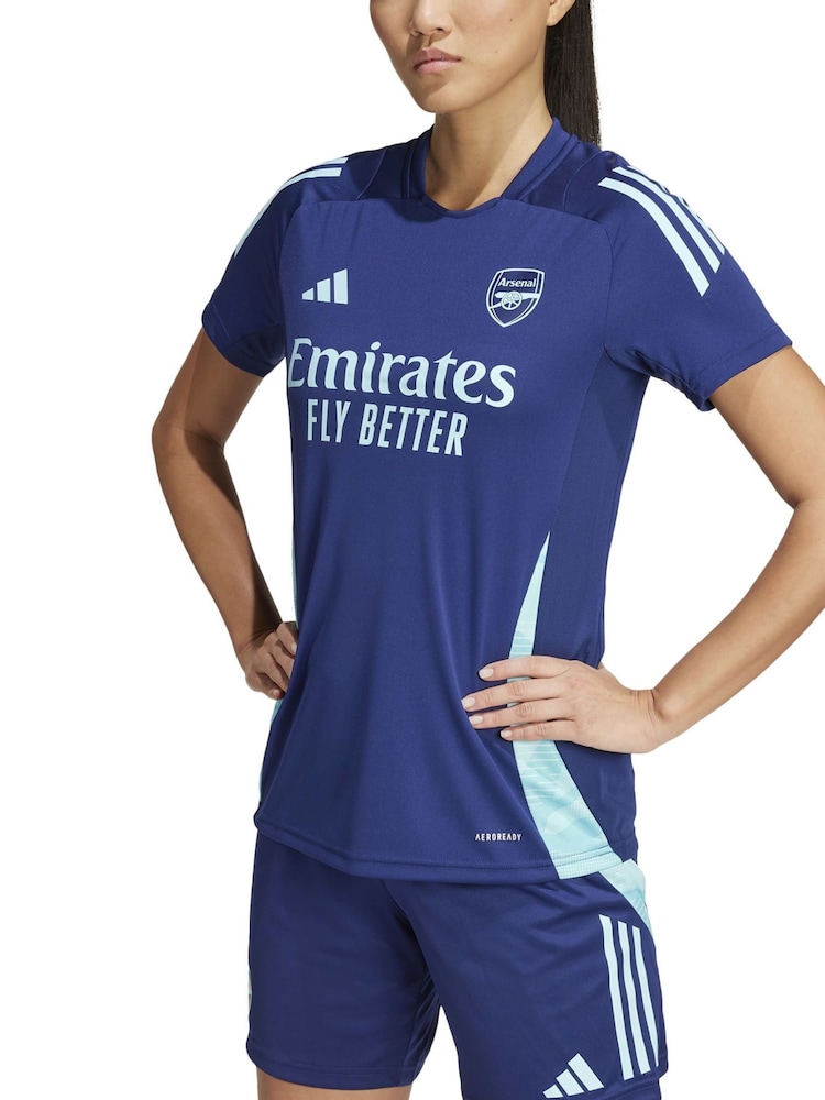 adidas Blue Womens Arsenal Training Jersey - Image 1 of 5