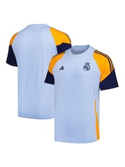 adidas Blue 100% Cotton Real Madrid Training T-Shirt - Image 2 of 2