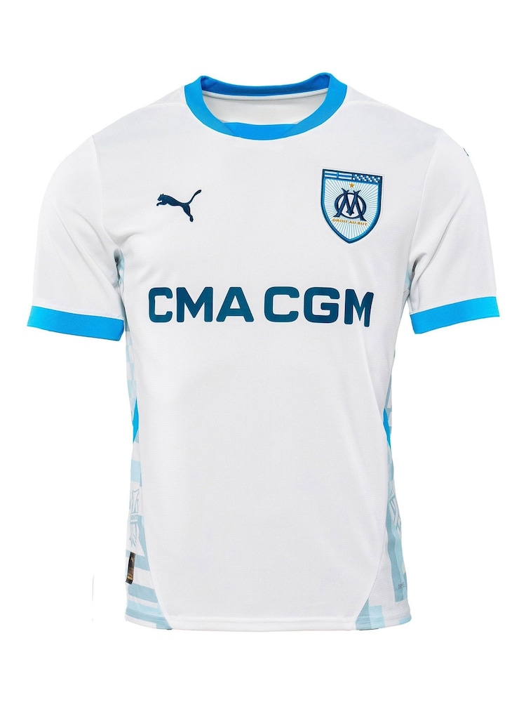 Puma White Olympique de Marseille Home Shirt 2024-25 - Image 2 of 3