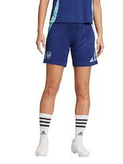 adidas Blue Womens Arsenal Training Shorts - Image 1 of 4
