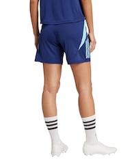 adidas Blue Womens Arsenal Training Shorts - Image 2 of 4