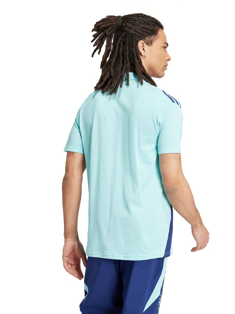 adidas Blue Arsenal Training Polo Shirt - Image 2 of 4