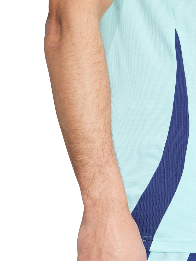 adidas Blue Arsenal Training Polo Shirt - Image 4 of 4