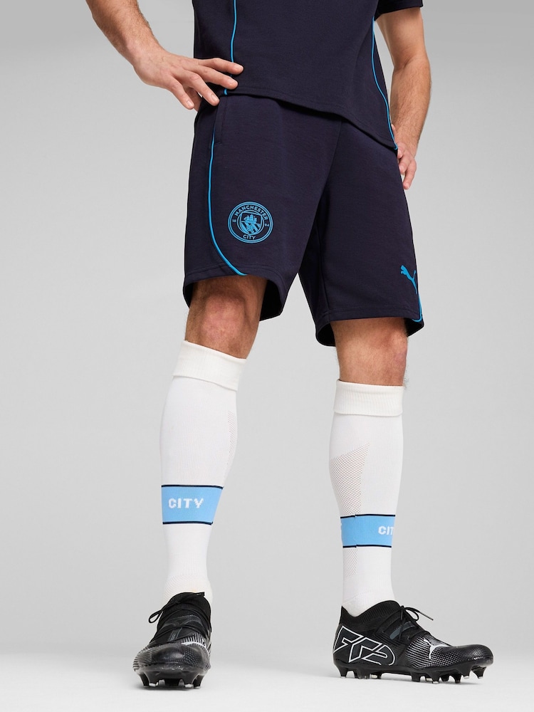 Puma Blue Manchester City Casuals Shorts - Image 1 of 3