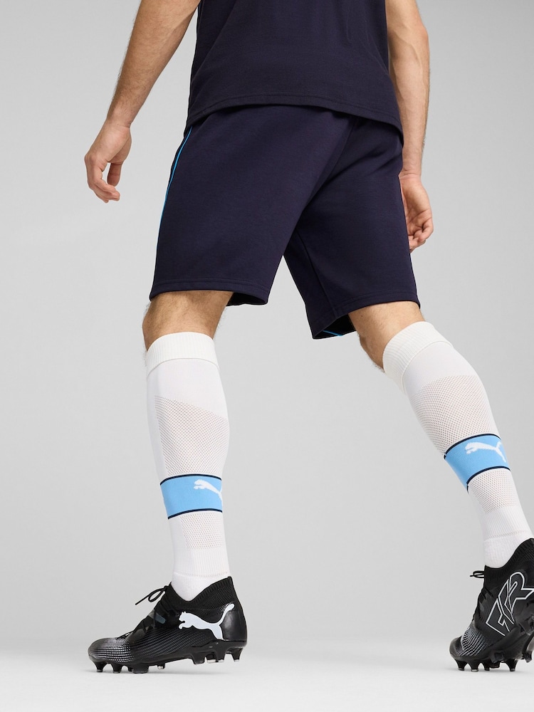 Puma Blue Manchester City Casuals Shorts - Image 3 of 3 Puma Blue Manchester City Casuals Shorts - Image 3 of 3