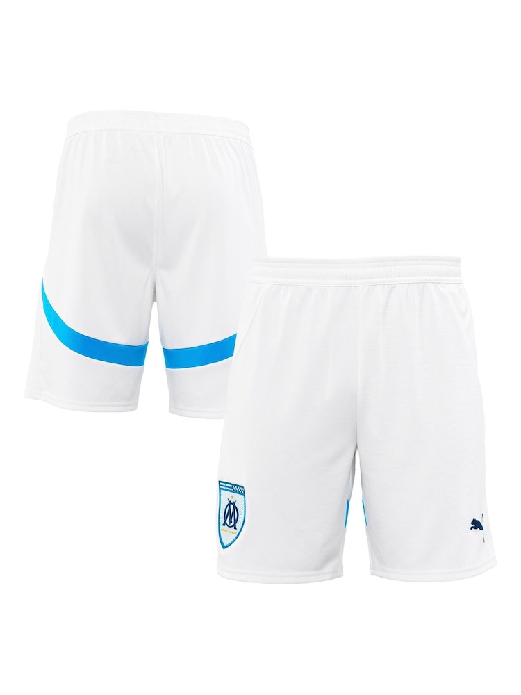 Puma White 2024-25 Olympique de Marseille Home Shorts - Image 1 of 3