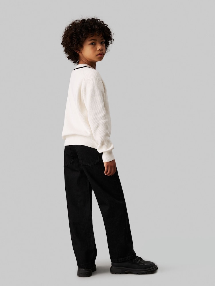 Calvin Klein Black 100% Cotton Skater Clean Jeans - Image 2 of 4