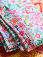 Lucy Tiffney Multi Floral 100% Cotton Velour Printed Towel - Image 4 of 6