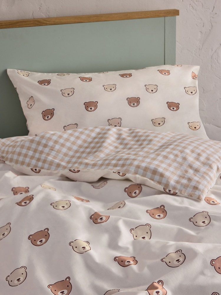 Jojo Maman Bébé Bear 180 Thread Count Duvet Cover and Pillowcase Set - Image 3 of 10