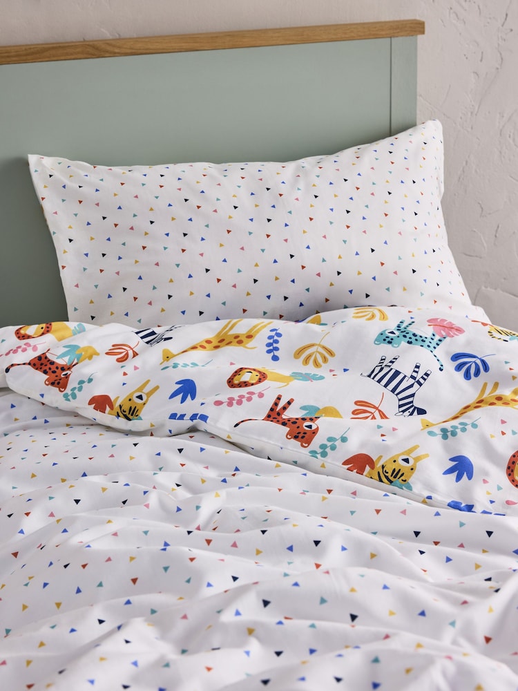 Jojo Maman Bébé Safari 180 Thread Count Duvet Cover and Pillowcase Set - Image 3 of 9