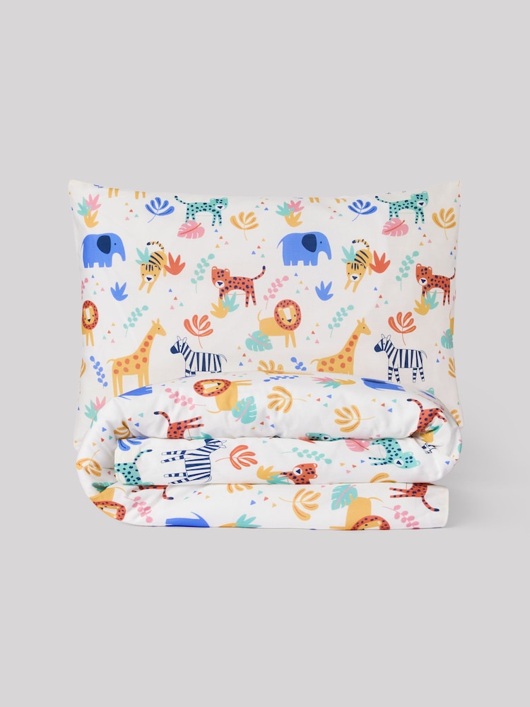 Jojo Maman Bébé Safari 180 Thread Count Duvet Cover and Pillowcase Set - Image 6 of 9