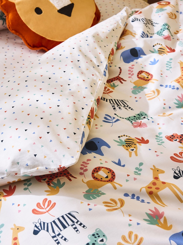 Jojo Maman Bébé Safari 180 Thread Count Duvet Cover and Pillowcase Set - Image 7 of 9