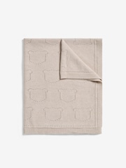 Jojo Maman Bébé Natural Bear Pointelle Baby Blanket - Image 3 of 4