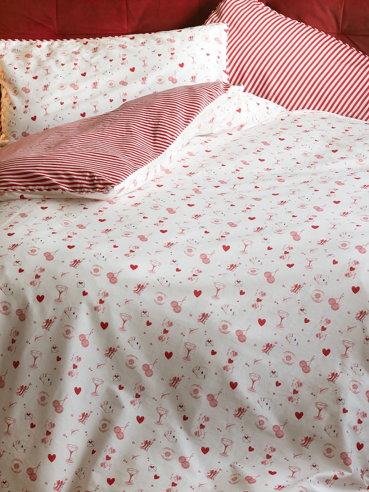 Rockett St George Frill 180 Thread Count Duvet Cover and Pillowcase Set - Изображение 1 из 5