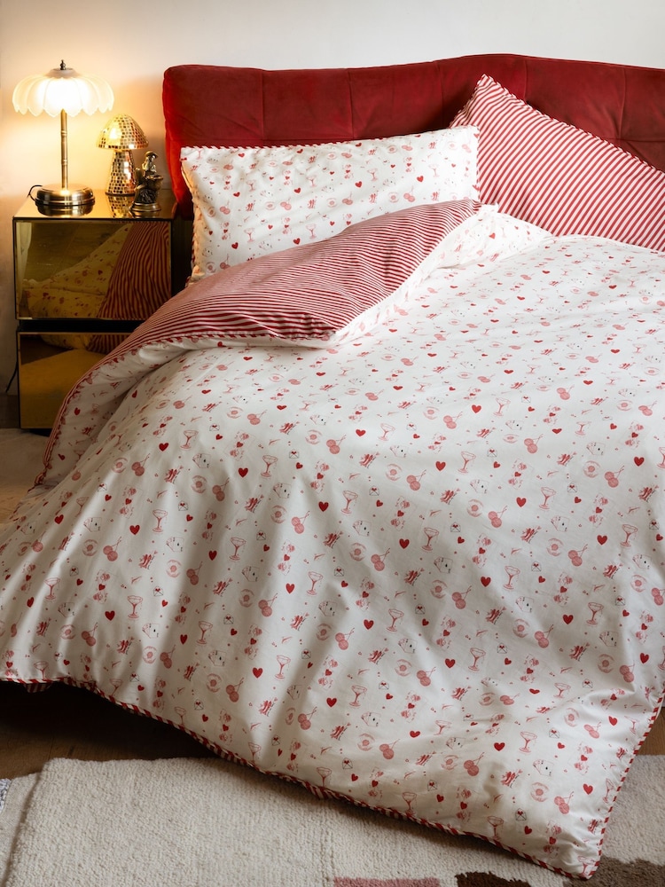 Rockett St George Frill 180 Thread Count Duvet Cover and Pillowcase Set - Изображение 2 из 5