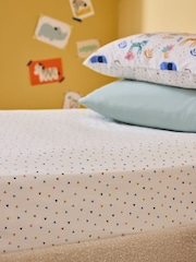 Jojo Maman Bébé Multi Fitted Polka Dot 180 Thread Count Fitted Sheet - Image 1 of 2