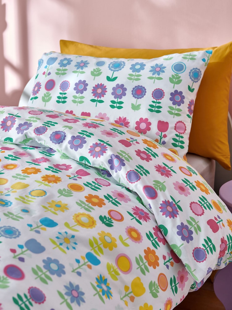 Little Bird by Jools Oliver Floral 100% Cotton Duvet Cover and Pillowcase Set - Image 2 of 3 Little Bird by Jools Oliver Floral 100% Cotton Duvet Cover and Pillowcase Set - Image 2 of 3