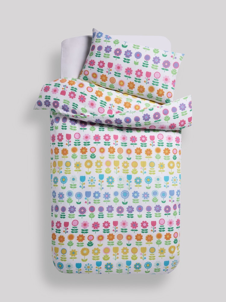 Little Bird by Jools Oliver Floral 100% Cotton Duvet Cover and Pillowcase Set - Image 3 of 3 Little Bird by Jools Oliver Floral 100% Cotton Duvet Cover and Pillowcase Set - Image 3 of 3