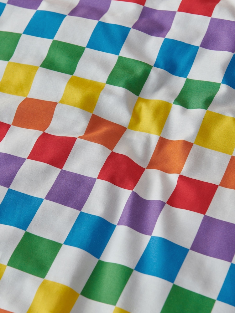Little Bird by Jools Oliver Checkerboard 100% Cotton Duvet Cover and Pillowcase Set - Image 3 of 4