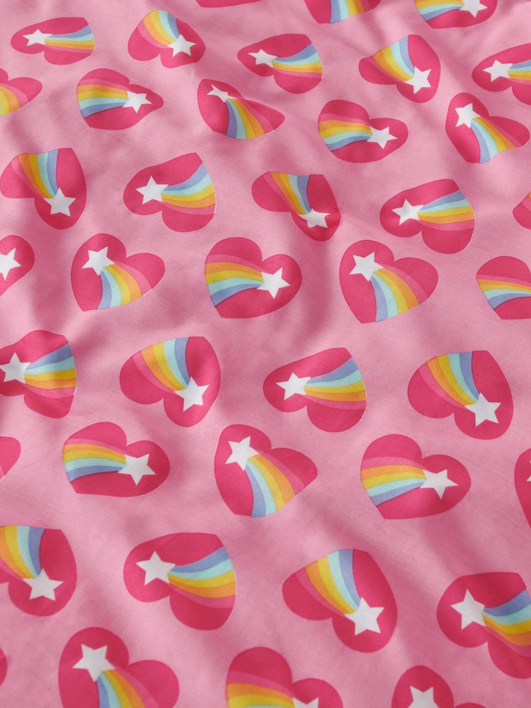 Little Bird by Jools Oliver Heart Rainbow 100% Cotton Duvet Cover and Pillowcase Set - Image 4 of 4 Little Bird by Jools Oliver Heart Rainbow 100% Cotton Duvet Cover and Pillowcase Set - Image 4 of 4