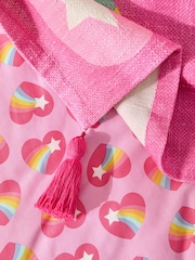 Little Bird by Jools Oliver Heart Rainbow Printed Throw - Bild 2 von 6