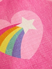 Little Bird by Jools Oliver Heart Rainbow Printed Throw - Bild 3 von 6