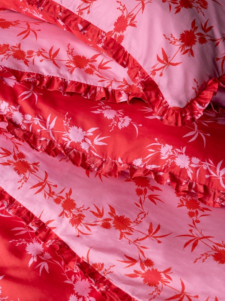 Rockett St George Frill 180 Thread Count Duvet Cover and Pillowcase Set - Image 2 of 5