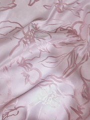 Lipsy Pink Paige Jacquard Duvet Cover and Pillowcase Set - Image 3 of 4