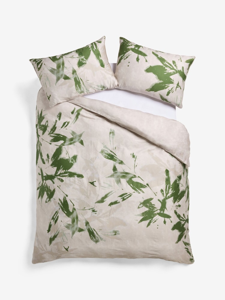 French Connection Green Azzurra 200 Thread Count Duvet Cover and Pillowcase Set - Image 4 of 4