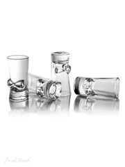 Jeray Skull Glass Liquor Decanter Set - Image 4 of 6
