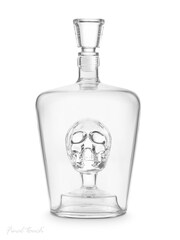 Jeray Skull Glass Liquor Decanter Set - Image 6 of 6