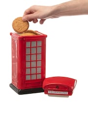Jeray Ceramic Red Telephone Box Biscuit Jar - Image 2 of 4