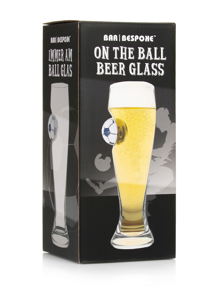 Jeray On the Ball Football Beer Glass Twin Pack - Image 1 of 2