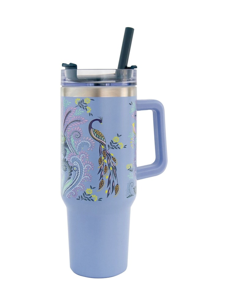 Sara Miller Savannah Travel Tumbler Cup with Straw 40oz - Image 2 of 5