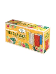 Jeray Set of 4 Clear Tiki Glasses - Image 1 of 2