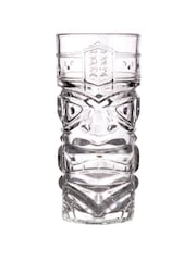 Jeray Set of 4 Clear Tiki Glasses - Image 2 of 2