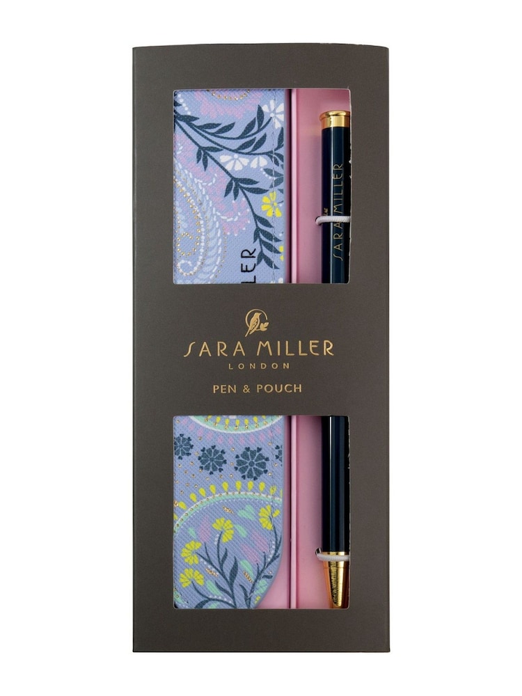 Sara Miller Savannah Ballpoint Pen And Faux Leather Pen Case Pouch Set - Image 2 of 4