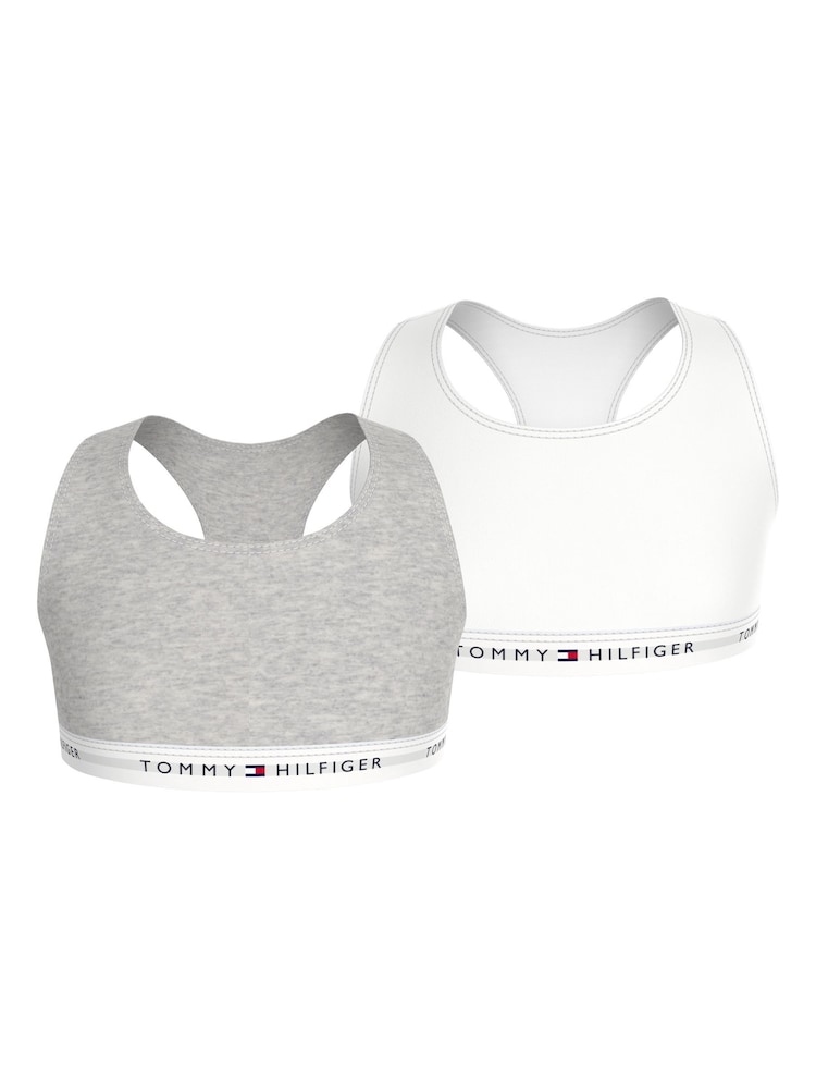 Tommy Hilfiger White Tommy Hilfiger White Bralette 2 Pack - Image 1 of 5