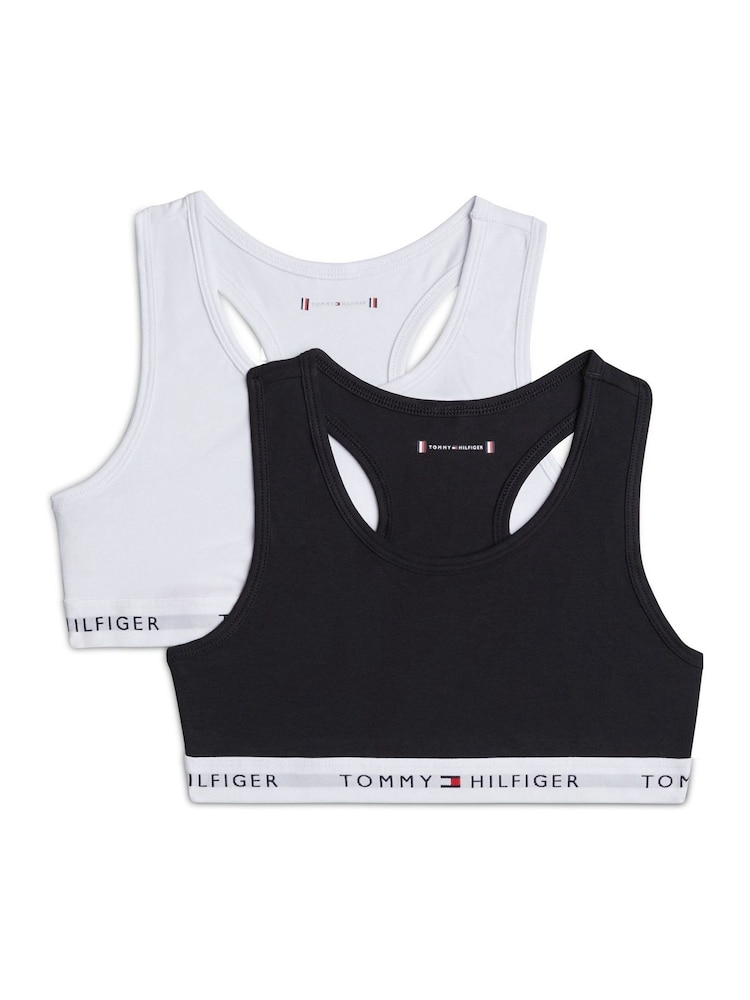 Tommy Hilfiger Black Tommy Hilfiger White Bralette 2 Pack - Image 1 of 1