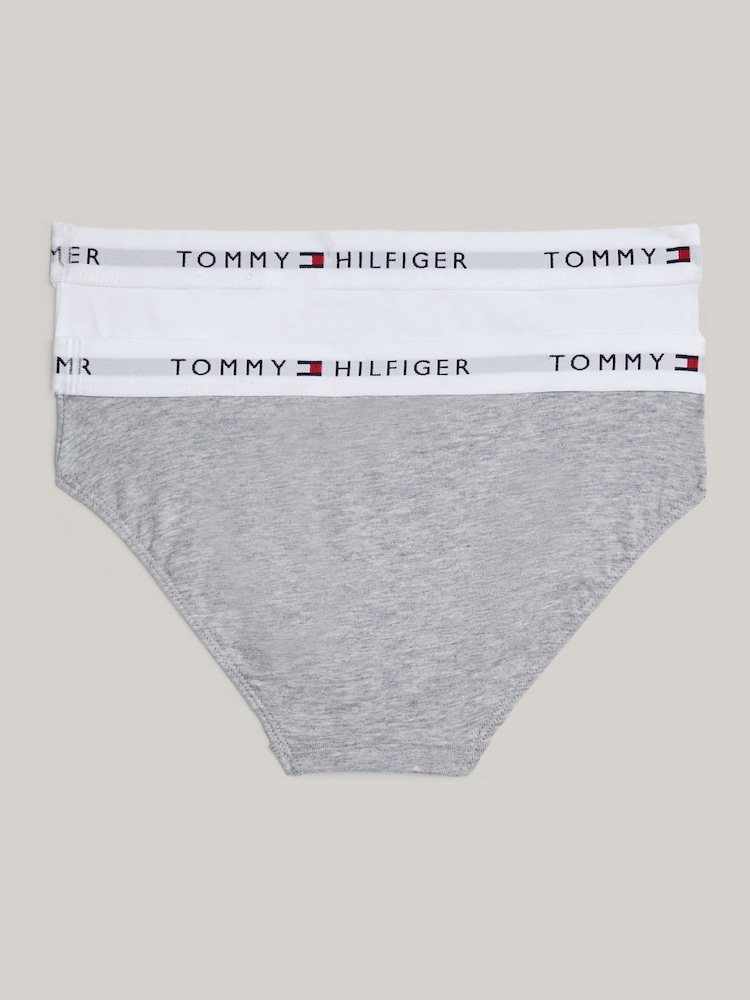 Tommy Hilfiger White Signature Essential Bikini Briefs 2 Pack - Image 3 of 8