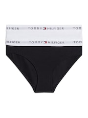 Tommy Hilfiger Signature Essential Black Bikini Briefs 2 Pack - Image 2 of 2