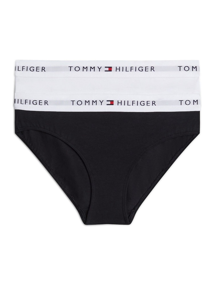 Tommy Hilfiger Signature Essential Black Bikini Briefs 2 Pack - Image 2 of 2