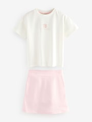 Baker by Ted Baker Pink T-Shirt and Skort Set - Image 6 of 10