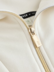 Baker by Ted Baker Cream Zip Neck Top and Shorts Set - Image 10 of 14