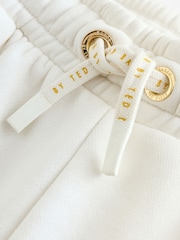 Baker by Ted Baker Cream Zip Neck Top and Shorts Set - Image 11 of 14